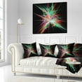 thumbnail image 2 of Designart Green Red Spectrum of Light - Abstract Throw Pillow - 18x18, 2 of 4