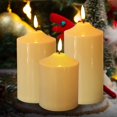 thumbnail image 3 of Boreal Craft Wedding Script Holiday Party Decoration Atmosphere Layout Props Remote Control Electronic Candle Christmas Candlestick Holders Candle Glass Holders, 3 of 7