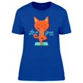 thumbnail image 1 of Love Yoga Orange Cat Tee Women's -Image by Shutterstock, 1 of 1
