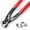 Front Jaw Only, variant on 9 Inch Carbon Steel Ear Clamp Pliers, Multi-functional Crimping Tool for Installing & Removing Pinch Hose Clamps, Also Works as Nail Puller for Pipe and Fuel Line Repair