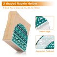thumbnail image 4 of Napkin Holder Acrylic Napkin Holder for Table Kitchen Restaurant Living Room Home Decor Stylish Decorative Napkin Holder Fit 50-60 Napkins 2pcs Green Tribe Pattern, 4 of 9