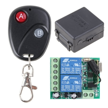 

2ch Relay Receiver Remote Control Wireless Remote Control Switch 433mhz DC 12v