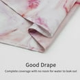 Pink Marble Shower Curtain Set, Abstract Modern Shower Curtain for