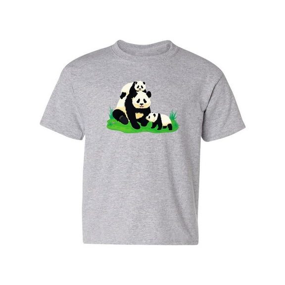 Cute Giant Panda Family T-Shirt Juniors -Image by Shutterstock, Small