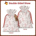 thumbnail image 2 of Rocae Cute Piggy Ballerina for Christmas Drawstring Linen Gift Bag with Drawstrings Treat Bag Goody Present Bags for Christmas Party Favor-Small, 2 of 9