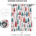 thumbnail image 3 of Christmas Shower Curtains for Bathroom Christmas Tree Shower Curtain Winter Xmas Tree Snowflake Pattern Bathroom Decor Washable Durable Fabric Shower Curtains 72x72 inch, 3 of 6