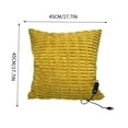 thumbnail image 2 of ShengapQ USB Electric Heating Pillow Cover, 5 Gear Temperature Adjustable Warm Cushion Cover, Timing USB Heated Body Pillowcase for Office and Travel, Soft & Cozy Design, Washable and Portable, 2 of 6