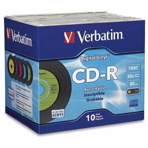 Verbatim 94439 Blank Media Cdr 80min 700mb 10pk