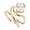 Gold, variant on Rupoun Luxury White Gold Crystal Finger Nail Ring, Adjustable Rhinestone Nail Tip Armor, Exquisite Manicure Jewelry Protective Cap for Women (1.97 inches / 5.0 cm)