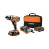 Factory-Reconditioned Ridgid ZRR860052K 18V Lithium-Ion 2-Speed Compact 1/2 in. Cordless Drill Driver (1.5 Ah) (Refurbished)