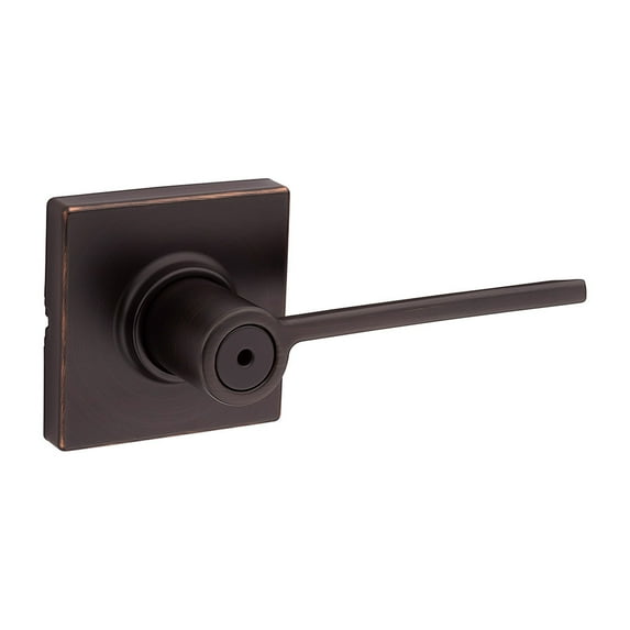 Kwikset 300Lrlsqt Ladera Privacy Door Lever Set - Bronze