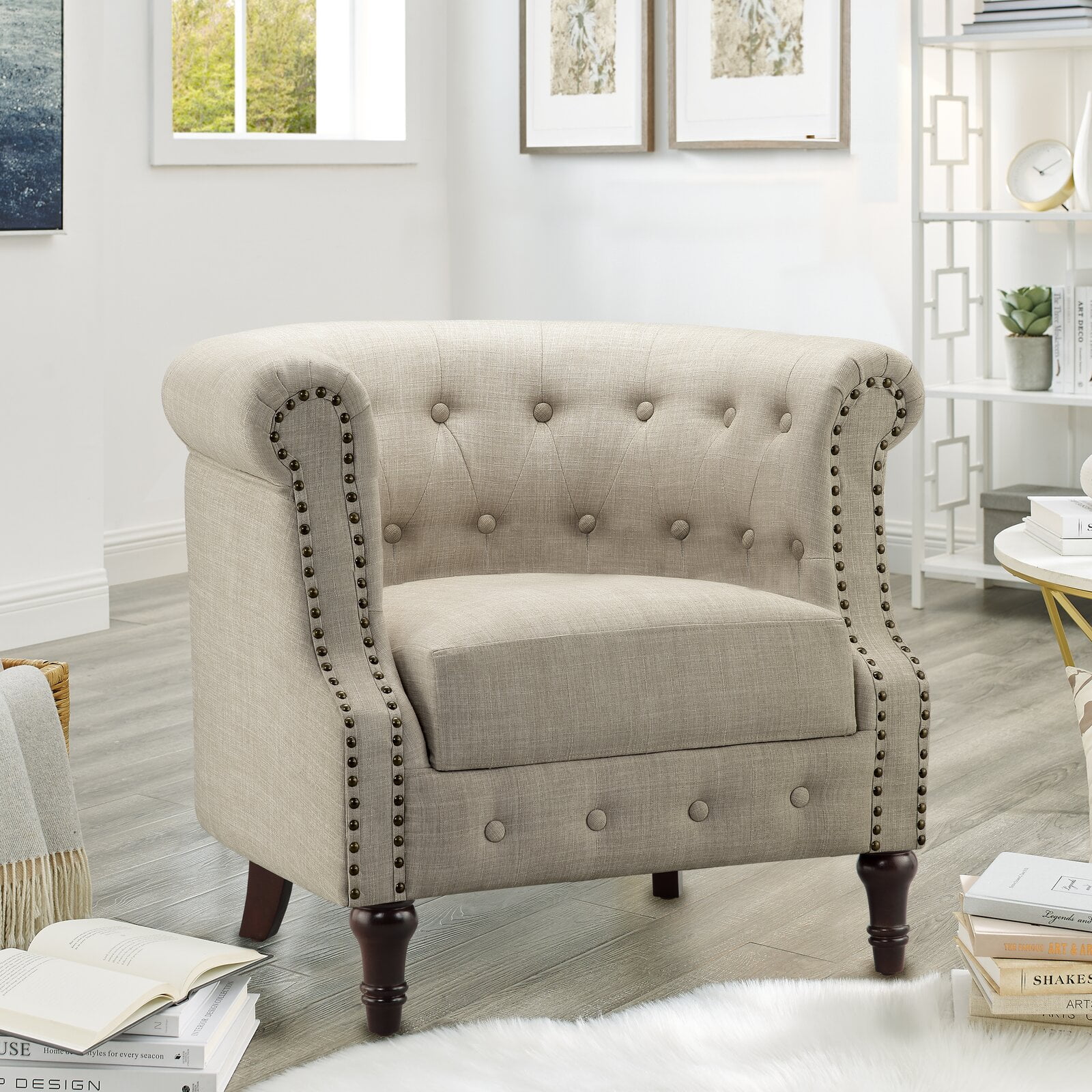 Kjellfrid chesterfield chair hotsell