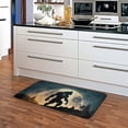 thumbnail image 5 of SKYSONIC Silhouette Werewolf Moon Area Rug 39x20 in, Stain Resistant Comfy Carpet Small Throw Rug Anti Slip Elastic Cotton Interlayer for Kitchen Bathroom Living Room Bedroom, 5 of 7