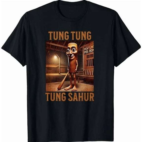 Funny Tung Tung Tung Sahur Italian Brainrot T-Shirt