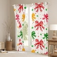 thumbnail image 3 of Manfei Cute Cartoon Bowknot Curtains Pack of 2 (42x84 Each),Colorful Bow Tie Curtains Blackout,Red Green Beige Bedroom Curtains For Girl,Breathable Home Decor, 3 of 6