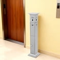 thumbnail image 3 of Stainless Steel 25*25*112cm Outdoor Vertical Ash Column With Lock Fire Extinguishing Net Smoke Bucket, 3 of 10