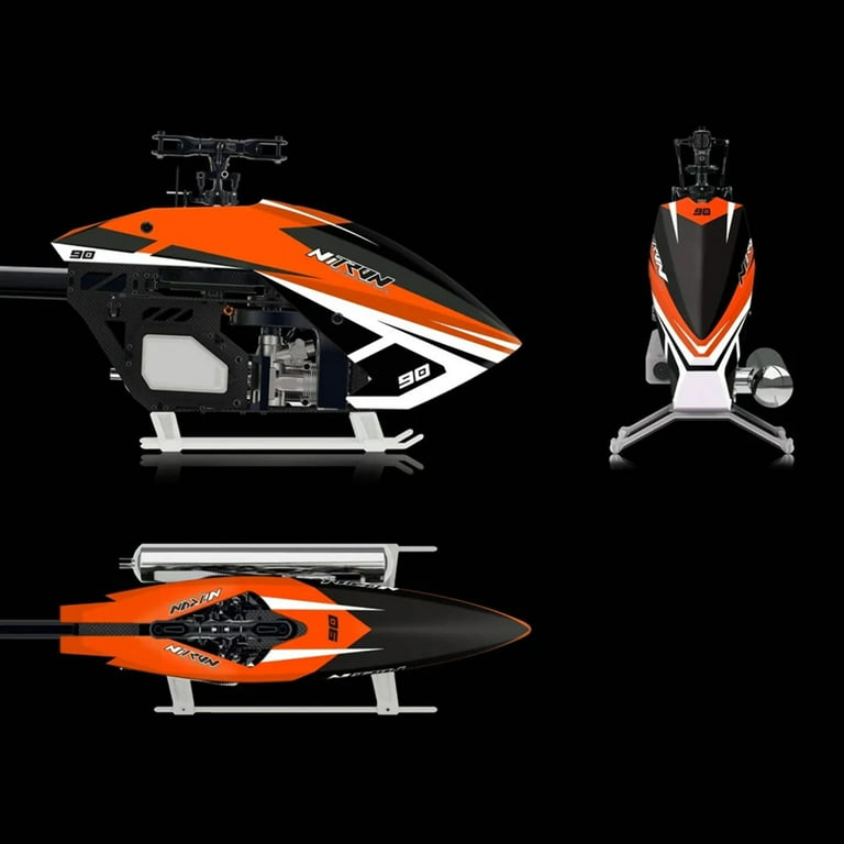TRON Nitron 90 Helicopter Kit - Neon Orange (w/o Blades) - Walmart.com