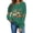 Army Green sweatshirt for women #8, variant on DeeHomeMo Women Round Neck Pullover Sweatshirt, Long Sleeve Pumpkin Bow Graphic Loose Fit Top, Ribbed Hem Cuffs Soft Sweatshirt Fabric for Fall Family Gathering Green,XL