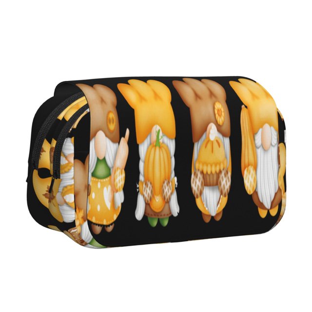 Naloa Trousse à Crayons Double Couche Durable avec Couvercle Rabattable, Organisateur de Papeterie Scolaire, Organisateur de Rangement Grande Capacité