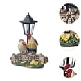 thumbnail image 6 of oshhni Animal Figurine Lantern Courtyard Lighting Fixture Garden Solar Statue Light Chicken, 6 of 9