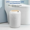 thumbnail image 6 of Touchless Automatic Trash Can 10L, Motion Sensor Smart Bin, Waterproof for Kitchen & Bathroom (White), 6 of 7