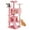 Pink, variant on GIANNA 54" Indoor Cat Tree Tower with Multiple Levels, Sisal Scratching Post, Spacious Condo, Climbing Ramp, Kitten Toy, Light Grey