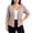 Brown, variant on Womens Waterproof Raincoat Style 3/4 Sleeve Cardigan - Solid Open Front Loose Casual White XXL