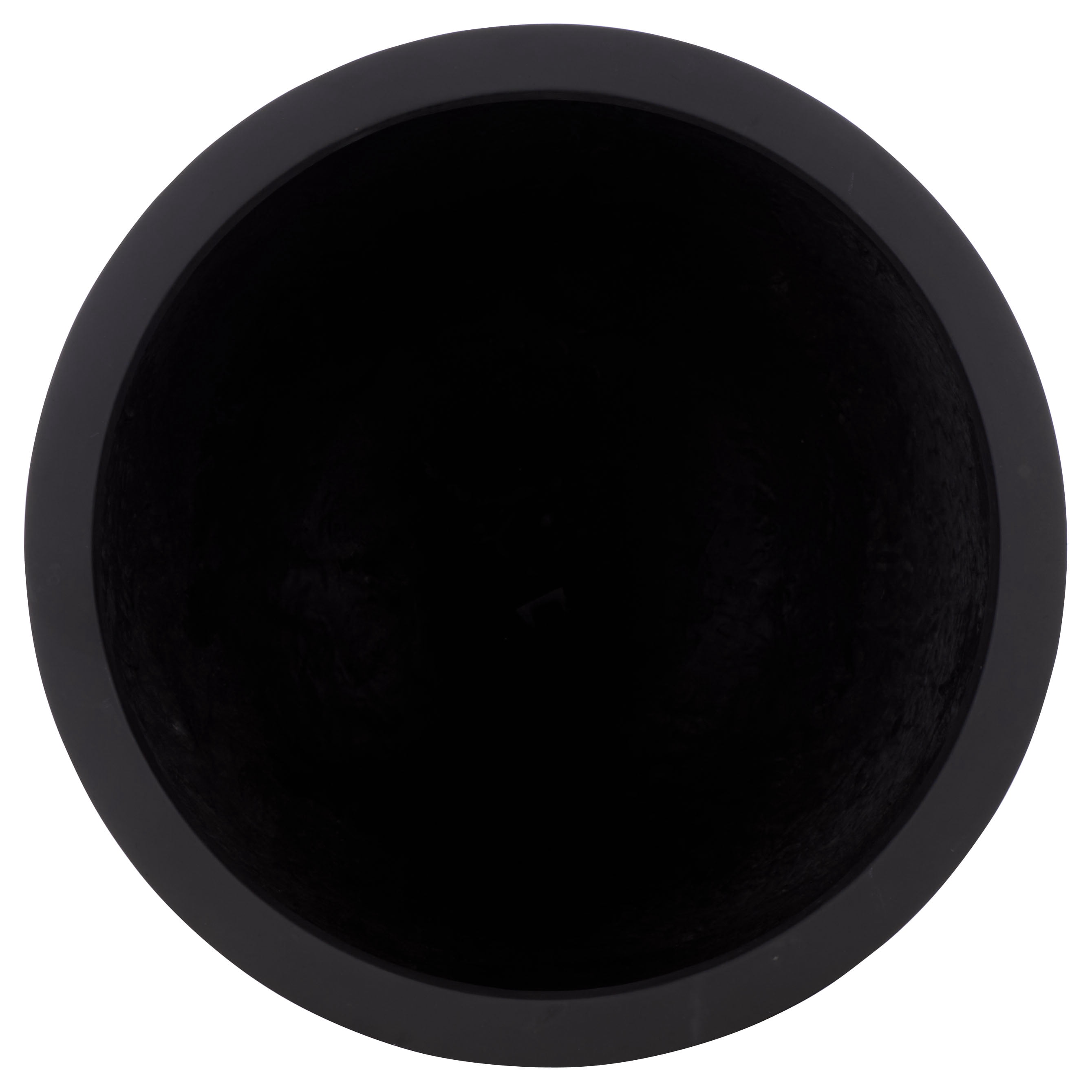 Safavieh 18.1" x 18.1" x 23.6" Round Black Fiberstone Plant Pot