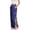 Dark Blue, variant on Women’s Fashion Side Velcro Closure Easy Access Post Surgery Recovery Care Long Pants with Polka Dot Print No Pocket Design