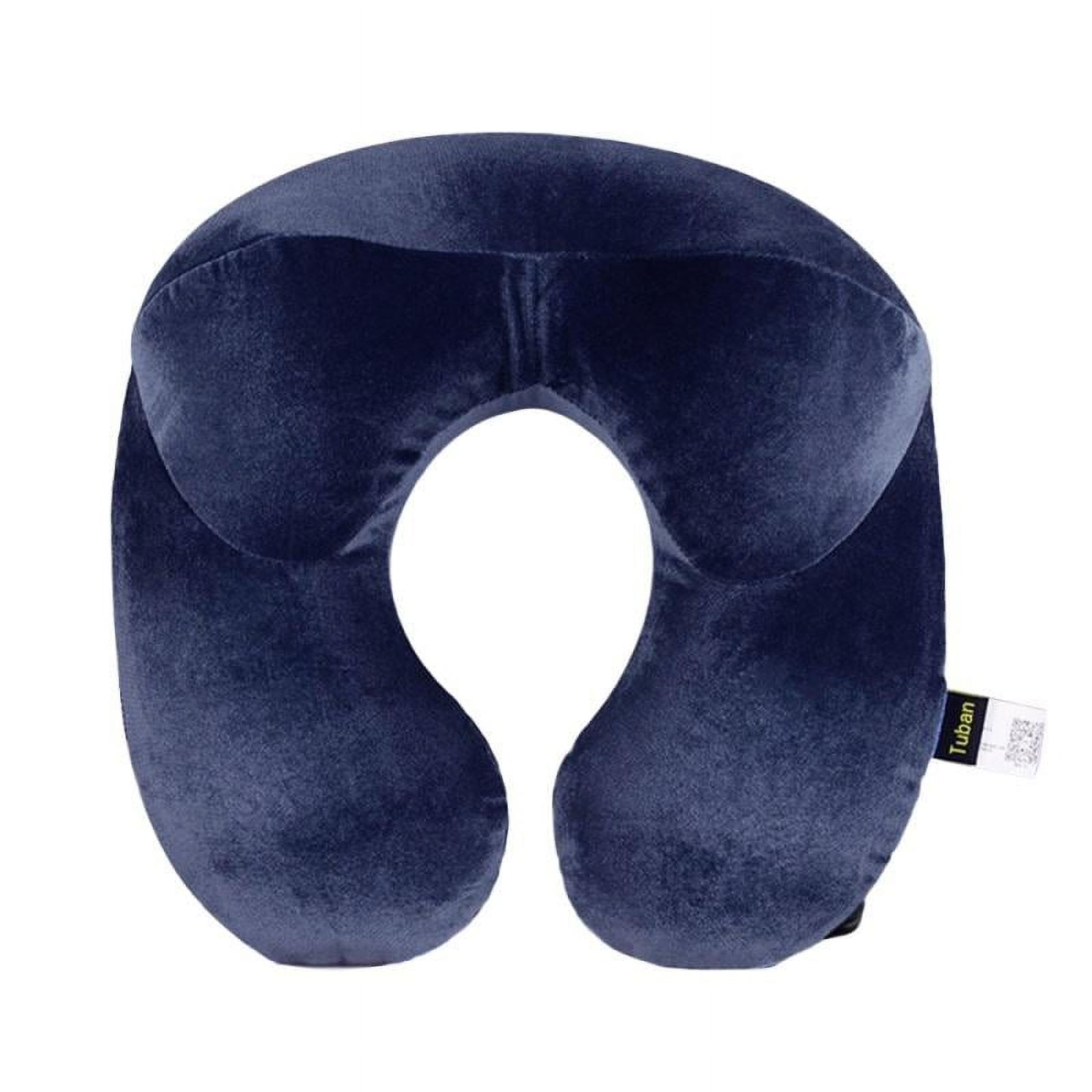 U-Shape Travel Pillow for Airplane Inflatable Neck Pillow Travel Accessories 4 Colors Comfortable Pillows for Sleep Home Textile - image 2 of 6