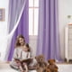 thumbnail image 4 of Cortina Yancorp 86x160 cm Estrellas Moradas con Diseño Calado Térmico, 4 of 7
