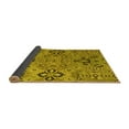 thumbnail image 2 of Ahgly Company Indoor Rectangle Abstract Yellow Modern Area Rugs, 8' x 10', 2 of 4