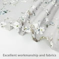 thumbnail image 5 of DriftAway Mackenzie Abstract Floral Pattern Window Treatment Valance, Rod Pocket (Blue/Gray, 52"x18"+2" Header), 5 of 7