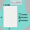 thumbnail image 2 of 1.25Mil Clear Flat Open Top Poly Bags LDPE Packaging - 6"X8" & (100 Bags), 2 of 7