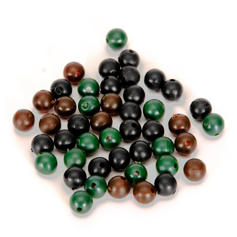 20pcs 5mm Rubber Fishing Beads Floating Rig Beads Fishing