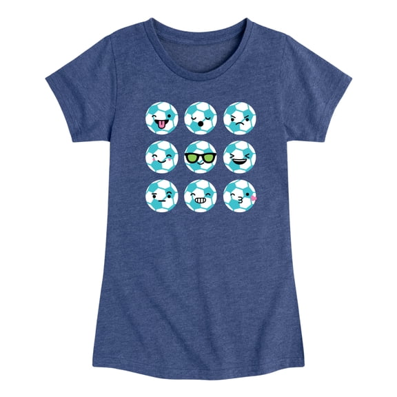 Instant Message - Soccer Emojis Toddler Short Sleeve Graphic T-Shirt