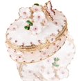 thumbnail image 1 of YU FENG Butterfly Trinket Box Hinged for Girls, Handmade Jewelry Box Decorated with Crystal for Gift (Butterfly Box), 1 of 2