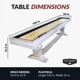 thumbnail image 2 of Hathaway Montecito 12 Ft. Shuffleboard Table, 146-in l x 26-in w, Driftwood, 2 of 7