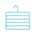 thumbnail image 1 of Perchas para pantalones, ahorradoras de espacio, antideslizantes, para armario, organizadores de ropa y para colgar toallas. Azul, 1 of 8