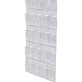thumbnail image 2 of Organizador de zapatos de puerta Sunnimix con 24 bolsillos transparentes blanco, 2 of 3