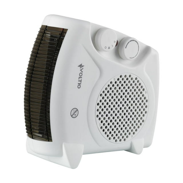 Calefactor Ventilador Calentador Eléctrico Voltio 1500W Portatil blanco