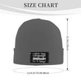 thumbnail image 3 of ZICANCN Knit Beanie Hat-Words Winter Cap Soft Warm Classic Hats for Men Women Cute, 3 of 8