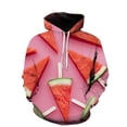 thumbnail image 4 of Sudadera con capucha con estampado 3D divertido de fresa naranja para hombre, sudaderas de manga larga con estampado de kiwi y uva, sudaderas con capucha geniales para mujer, 4 of 5