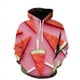 thumbnail image 3 of Sudadera con capucha con estampado 3D divertido de fresa naranja para hombre, sudaderas de manga larga con estampado de kiwi y uva, sudaderas con capucha geniales para mujer, 3 of 4
