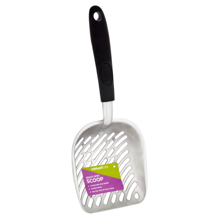 Vibrant Life Heavy Duty Cat Litter Scoop, Metal photo 7