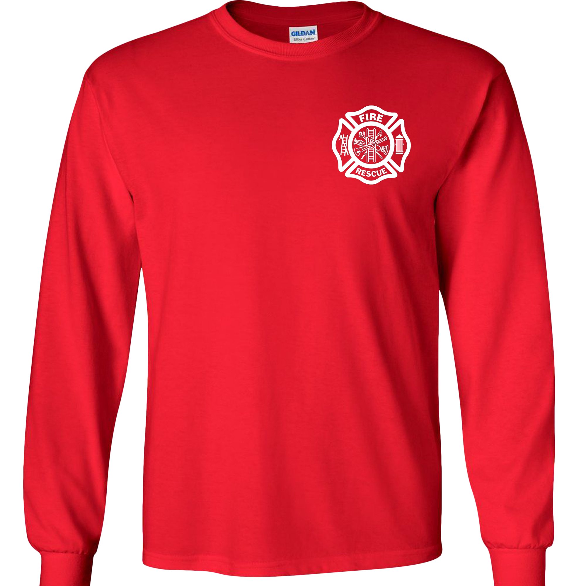 Male Non-FR 100% Cotton Classic Long Sleeve Fire Chief Shirt