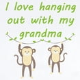 thumbnail image 2 of CafePress - I Love Hanging Out With My Grandma Body Suit - Long Sleeve Cotton Baby Bodysuit, 2 of 4