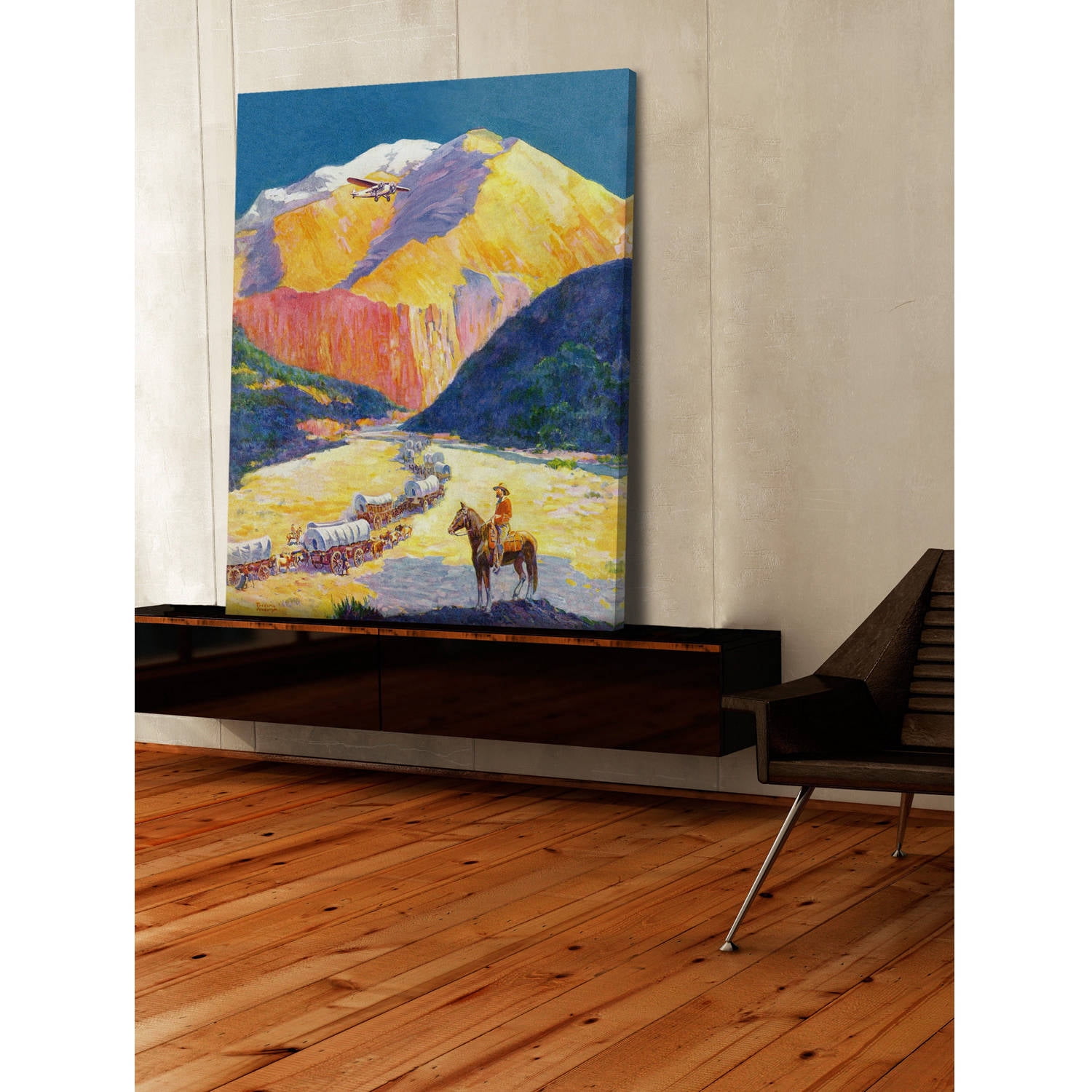 "Westward Ho!" Painting Print on Wrapped Canvas