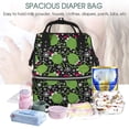 thumbnail image 5 of Fuzoiu Frogs And Santa Hat Print Diaper Bag Backpack,Baby Essentials Travel Tote,Multi function Waterproof Diaper Bag, Travel Essentials Baby Bag - Unisex, 5 of 6