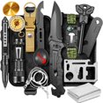 thumbnail image 1 of Regalos para hombres, él, papá, kits y equipo de supervivencia, 14 piezas, rellenos de calcetines navideños, regalos de cumpleaños de aniversario para esposo, novio, elementos esenciales para acampar,, 1 of 5